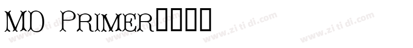 MD Primer字体转换